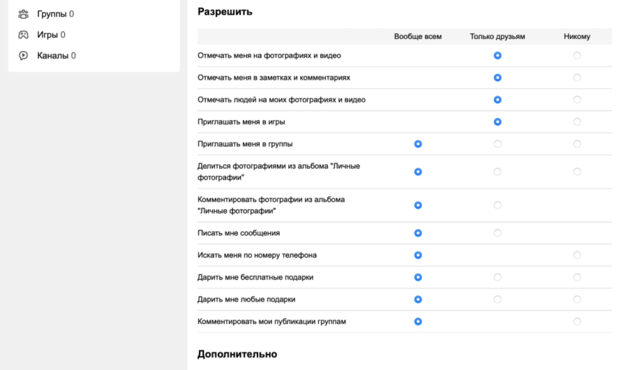 Пользователи Одноклассников теперь могут закрыть контент в профиле от посторонних