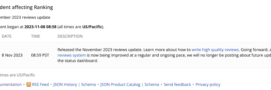 Google начал November 2023 Reviews Update